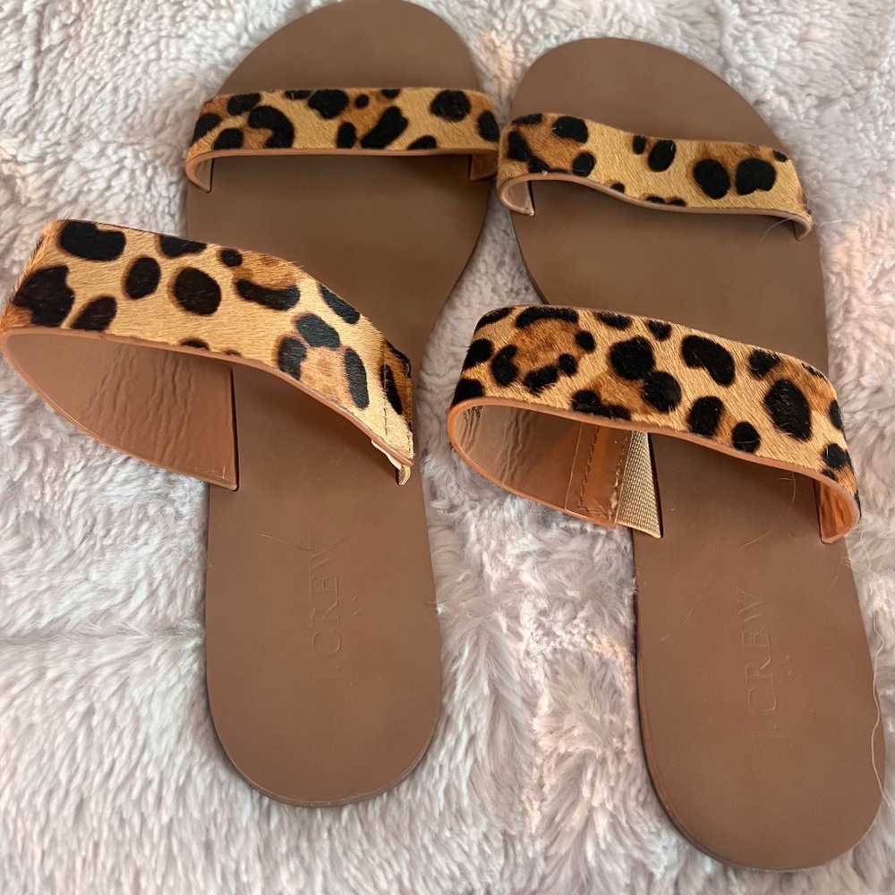 J. Crew Animal print flats